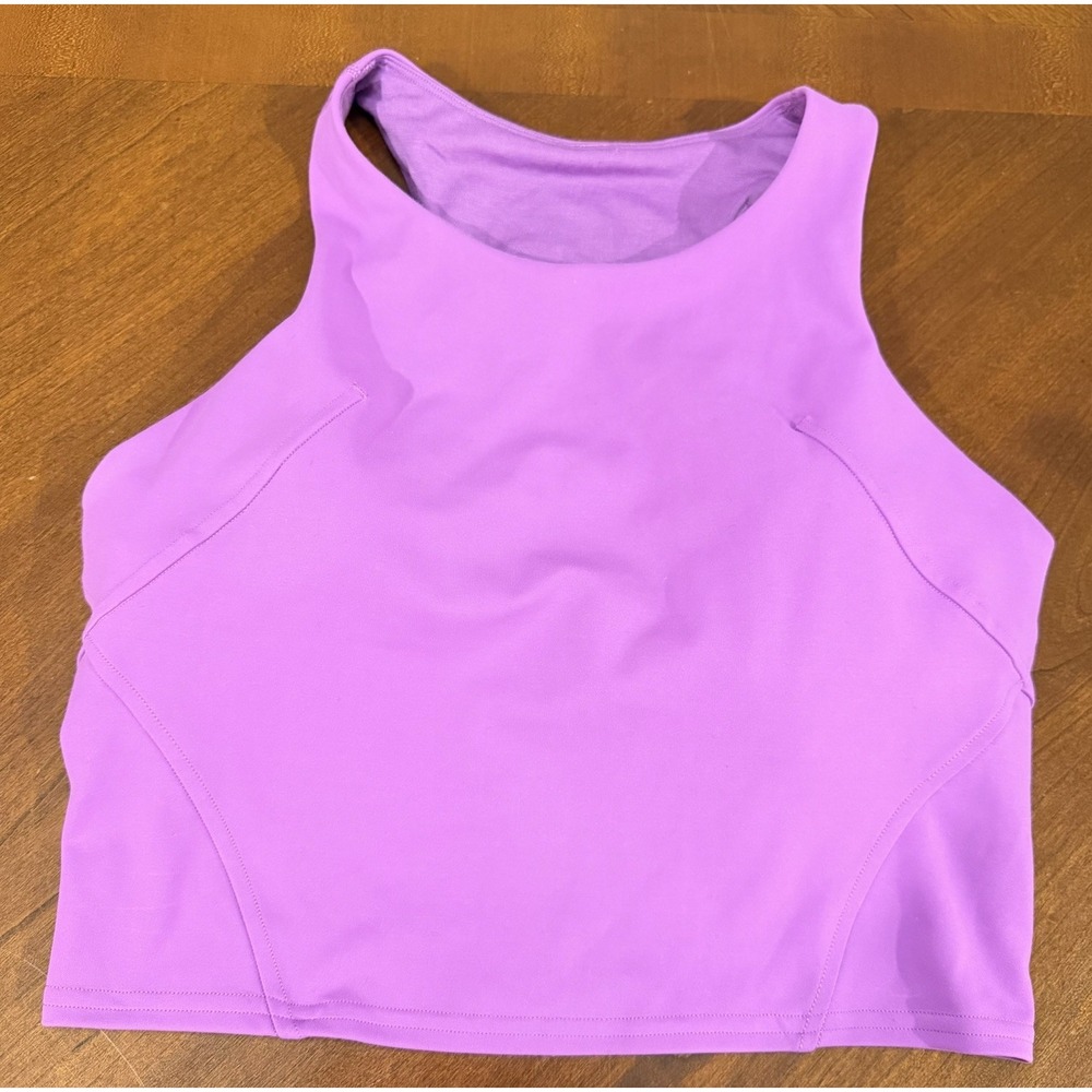 Lululemon Wunder Train Racerback Crop Tank Purple Size 8